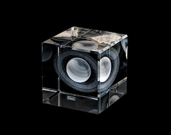 Saturn Crystal Sculpture: Scientifically Accurate Astronomy Gift