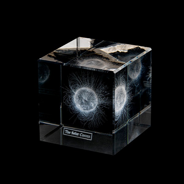 Sun Crystal Sculpture: Scientifically accurate Solar Corona Model