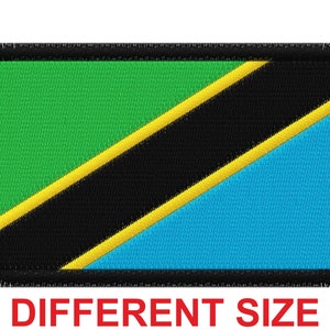 Applique patch embroidery design machine digital file instant download flag banner tanzania