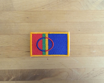 Parche parches bordado hierro samui sami bandera en aplique vintage kawaii chaqueta coser en mochila camisa de mezclilla shorts biker