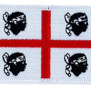 FLAG patch backpack national iron on glue embroidered applique sardaigna
