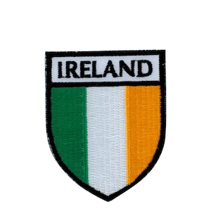 Patch flag coat of arms shield emblem country embroidered badge ireland