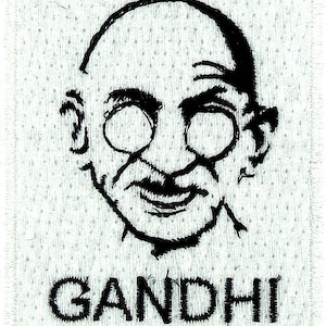 Patch applique mahatma gandhi embroidered iron on