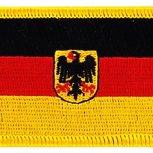 FLAG patch backpack national iron on glue embroidered applique germany eagle