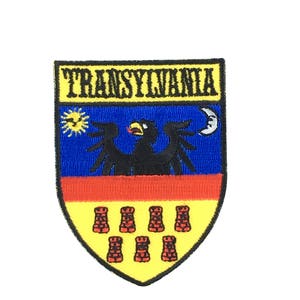 Patch flag coat of arms shield emblem country embroidered badge transylvania