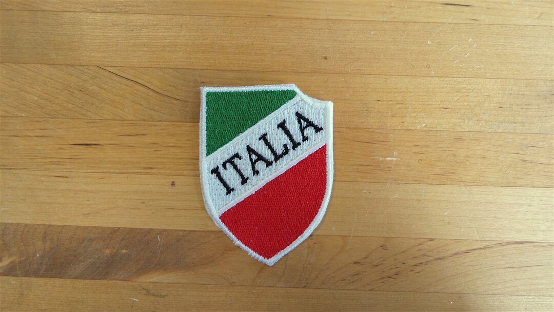 Embroidered Flags & Political Iron - On Sewing Patches Italy Italy