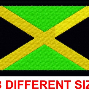 Applique patch embroidery design for machine digital file instant download  flag banner  jamaica jamaican rasta