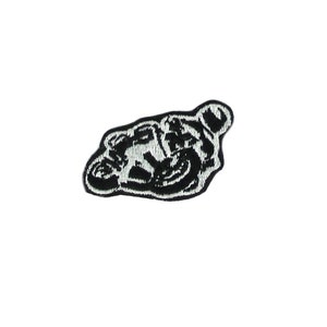 Embroidered patch applique sew badge iron on glue motorcycle biker bike ref1