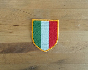 Patch patchs broderie drapeau de fer sur applique vintage kawaii veste coudre sac à dos denim veste shorts biker scudetto italie drapeau