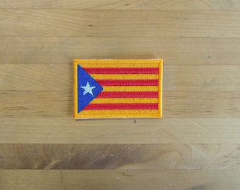 Patch Patches Stickerei Eisen Flagge auf Applikation Vintage Kawaii Jacke Nähen Rucksack Jeansjacke Shorts Biker Katalonien Flagge