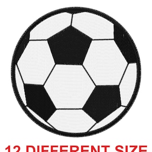 Applique patch embroidery design machine digital file instant download border hat soccer foot football ball