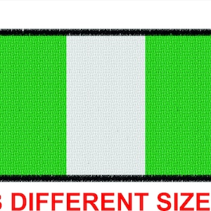 Design Applikation Patch Stickerei Design Maschine digitale Datei sofortiger Download Flagge Banner nigeria nigeria