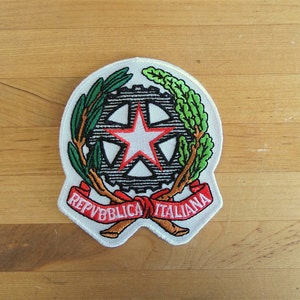 Parche parches bordado bandera de hierro en aplique vintage kawaii chaqueta coser mochila denim chaqueta pantalones cortos biker bandera escudo de armas italy italia
