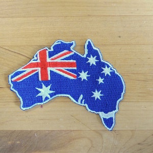 Patch Patches Stickerei Eisen Flagge auf Applikation Vintage Kawaii Jacke Nähen Rucksack Jeansjacke Shorts Biker Australien Flagge Karte