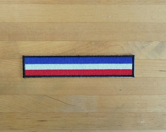 Parche parches bordado bandera de hierro en aplique vintage kawaii chaqueta coser mochila camisa demezclo chaqueta shorts biker holland rayas bandera