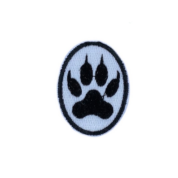 Patch patches embroidery iron on applique vintage kawaii jacket sew backpack jacket biker clothes paw animal dog cat wolf bear