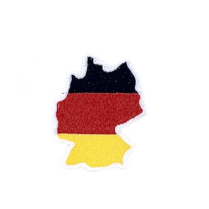 Embroidery patch sew badge iron transfer map germany german deutschland flag