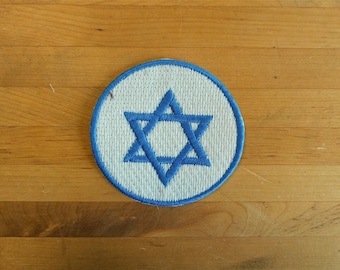 Patch patches embroidery israel star of david jewish  flag iron on applique vintage jacket sew on backpack denim jacket shorts biker