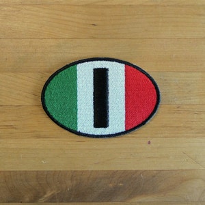 Parche parches bordado bandera de hierro en aplique vintage kawaii chaqueta coser mochila denim chaqueta pantalones cortos biker italy bandera