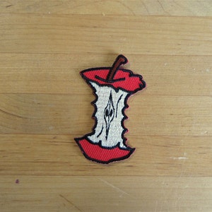 Patch lappar broderi strykflagga på applikation vintage kawaii jacka sy ryggsäck jeansjacka shorts biker bitit äpple
