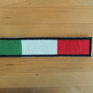 Patch patches embroidery iron flag on applique vintage kawaii jacket sew backpack denim jacket shorts biker italia stripes flag italy