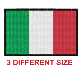 design Applique patch embroidery design machine digital file instant download flag banner italy italian italia