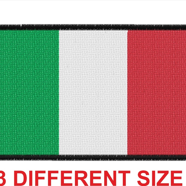 design Applique patch embroidery design machine digital file instant download flag banner italy italian italia