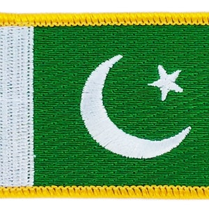 FLAG patch backpack national iron on glue embroidered applique pakistan