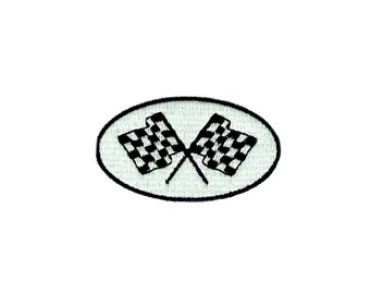 Patch Iron on Embroidered for SUZUKI Checkered Flag Racing Biker Badge Sign Logo 