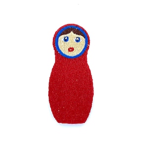 Patch patches embroidery iron flag on applique vintage kawaii jacket sew backpack denim jacket shorts russian doll matriochka