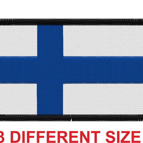 Applique patch embroidery design machine digital file instant download flag banner finland finns