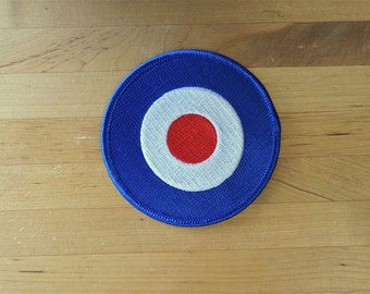 Naszywki naszywki haftowane target uk roundel skuter żelazko na aplikacja vintage kawaii kurtka naszywka plecak kurtka dżinsowa spodenki motocyklista