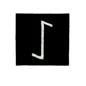 Patch patches borduurwerk opstrijkbare vlag op stoffen vintage jas naai rugzak jas shorts biker rune Viking alfabet eiwaz taxus boom leven