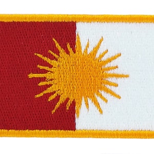 FLAG patch backpack national iron on glue embroidered applique yazidi yezidi kurdistan