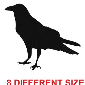 design Applique patch embroidery design machine digital file instant download raven bord crow viking