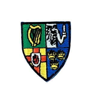 Patch flag coat of arms shield emblem country embroidered badge ireland province