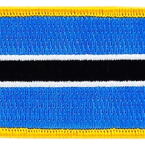 FLAG patch backpack national iron on glue embroidered applique botswana