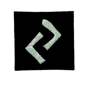 Patch patches embroidery iron flag on applique vintage jacket sew backpack denim jacket shorts biker rune viking alphabet Jera – The Harvest