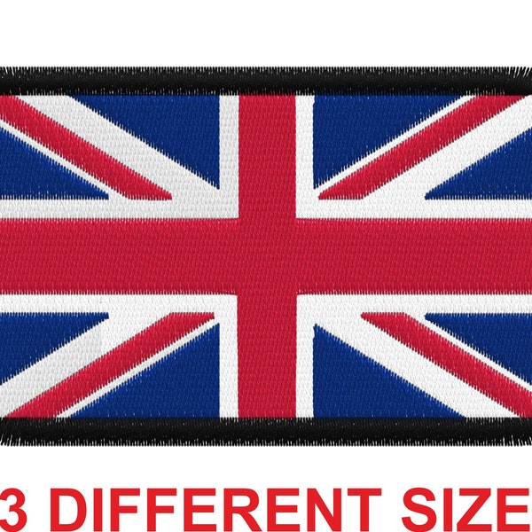 Applique patch embroidery design for machine digital file instant download  flag banner union jack uk england united kingdom