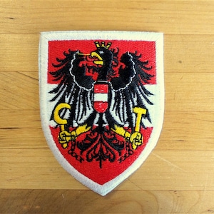 Patch patches embroidery iron flag on applique vintage kawaii jacket sew backpack denim jacket shorts biker austria flag coat of arms