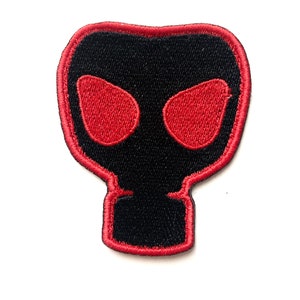 patch embroidered embroidery iron on glue sew on shirt jacket jean caps mask gasmask
