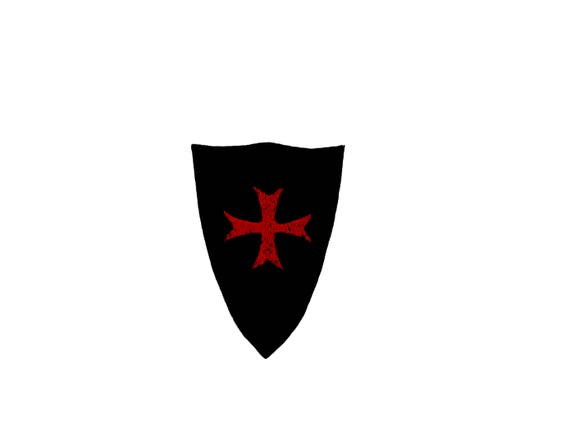 Crusades Flag Banner Decoration Medieval Masonic Mason Templar Cross War