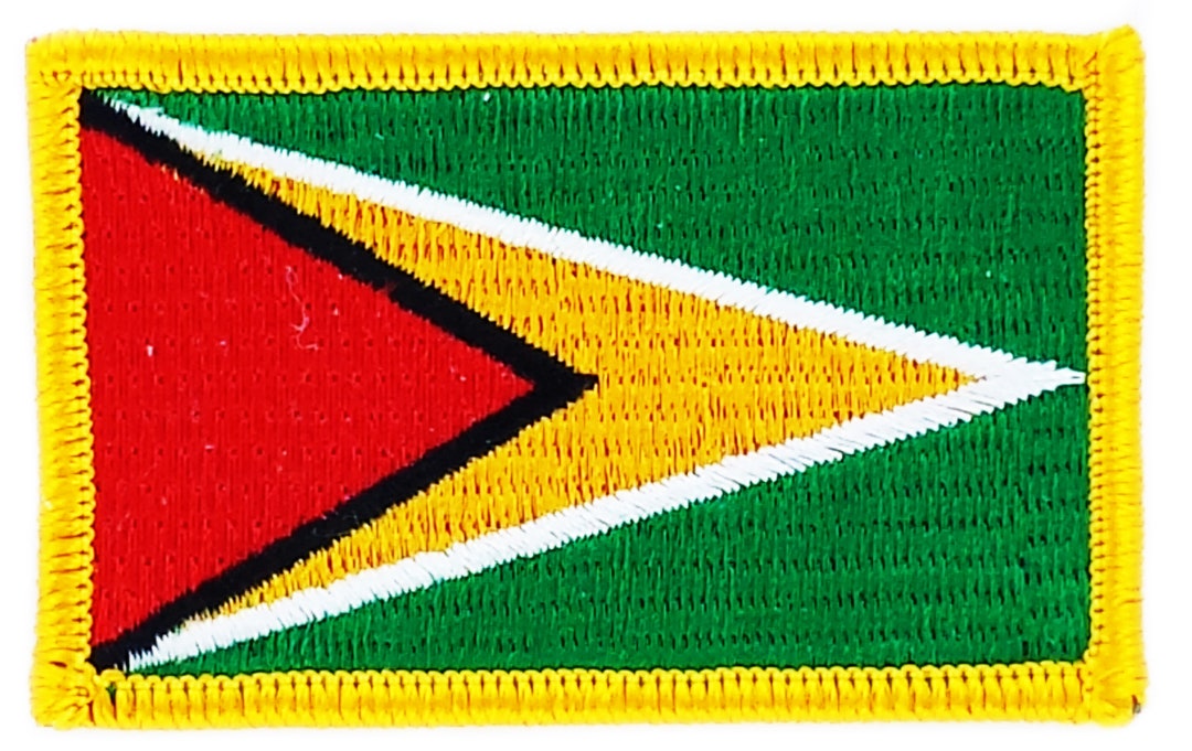 toppe toppa patch bandiera stampado vintage applique banderina guyane