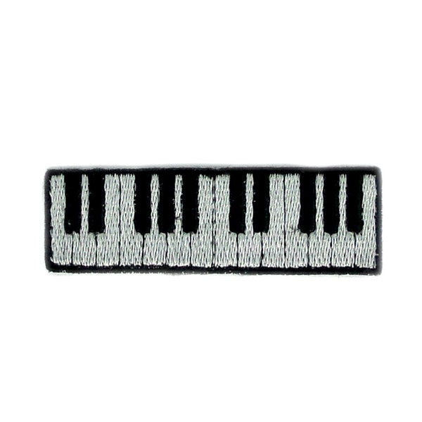 Patch brodé applique coudre badge fer sur colle transfert piano musique