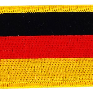 FLAG patch backpack national iron on glue embroidered applique germany