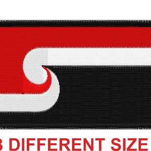Applique patch embroidery design for machine digital file instant download flag banner maori new zealand