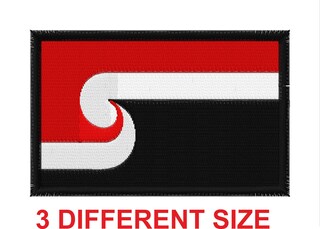 Toppa Bandiera Nuova Zelanda Stampata Su Applique Ricamata – 5x8 Cm, Bordo Nero, Personalizza Zaini, Giacche E Cappelli