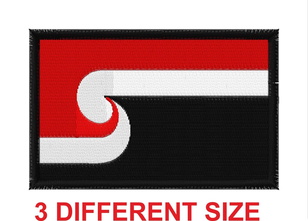 Toppa Bandiera Nuova Zelanda Stampata Su Applique Ricamata – 5x8 Cm, Bordo Nero, Personalizza Zaini, Giacche E Cappelli