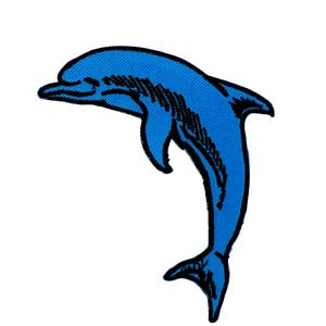 patch applique embroidered dolphin applique embroidery iron on clothings