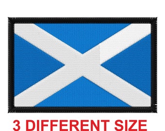 Applique patch embroidery design for machine digital file instant download  flag banner scotland saint st andrew cross